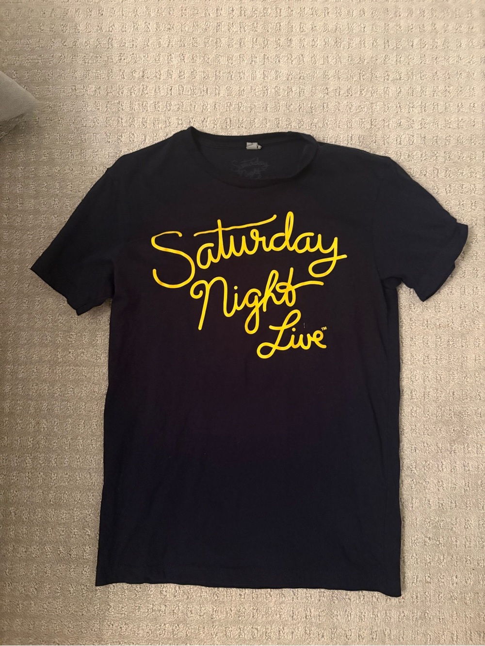 Saturday Night Live Script Logo Tee - Black & Yellow